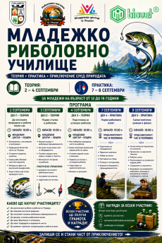 С подкрепата на „Биовет“: Запишете се за участие в първото риболовно училище в Пещера